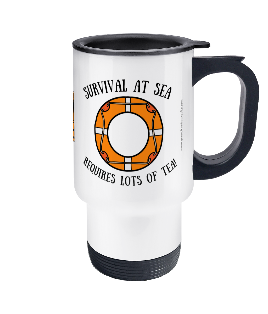 Travel Mug, funny life saving apparatus (LSA) officer Great Harbour Gifts