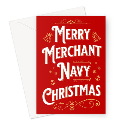 Nautical Christmas card (Merry Merchant Navy Christmas)