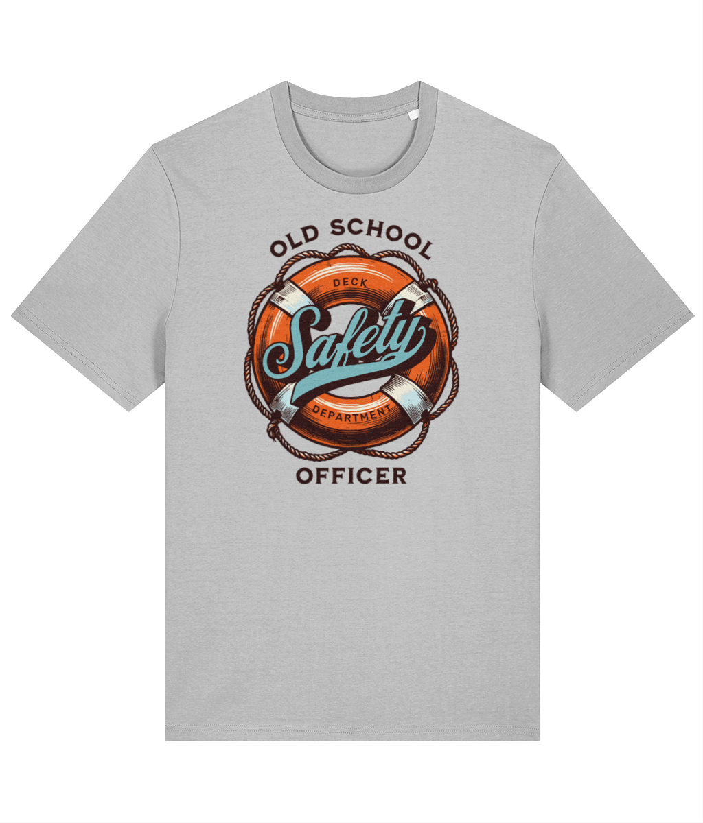 Organic cotton unisex t-shirt (Old-school safety officer)