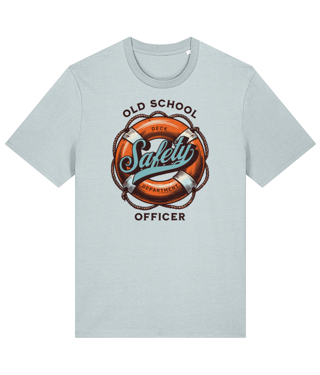 Organic cotton unisex t-shirt (Old-school safety officer)