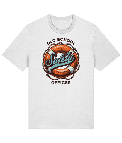 Organic cotton unisex t-shirt (Old-school safety officer)