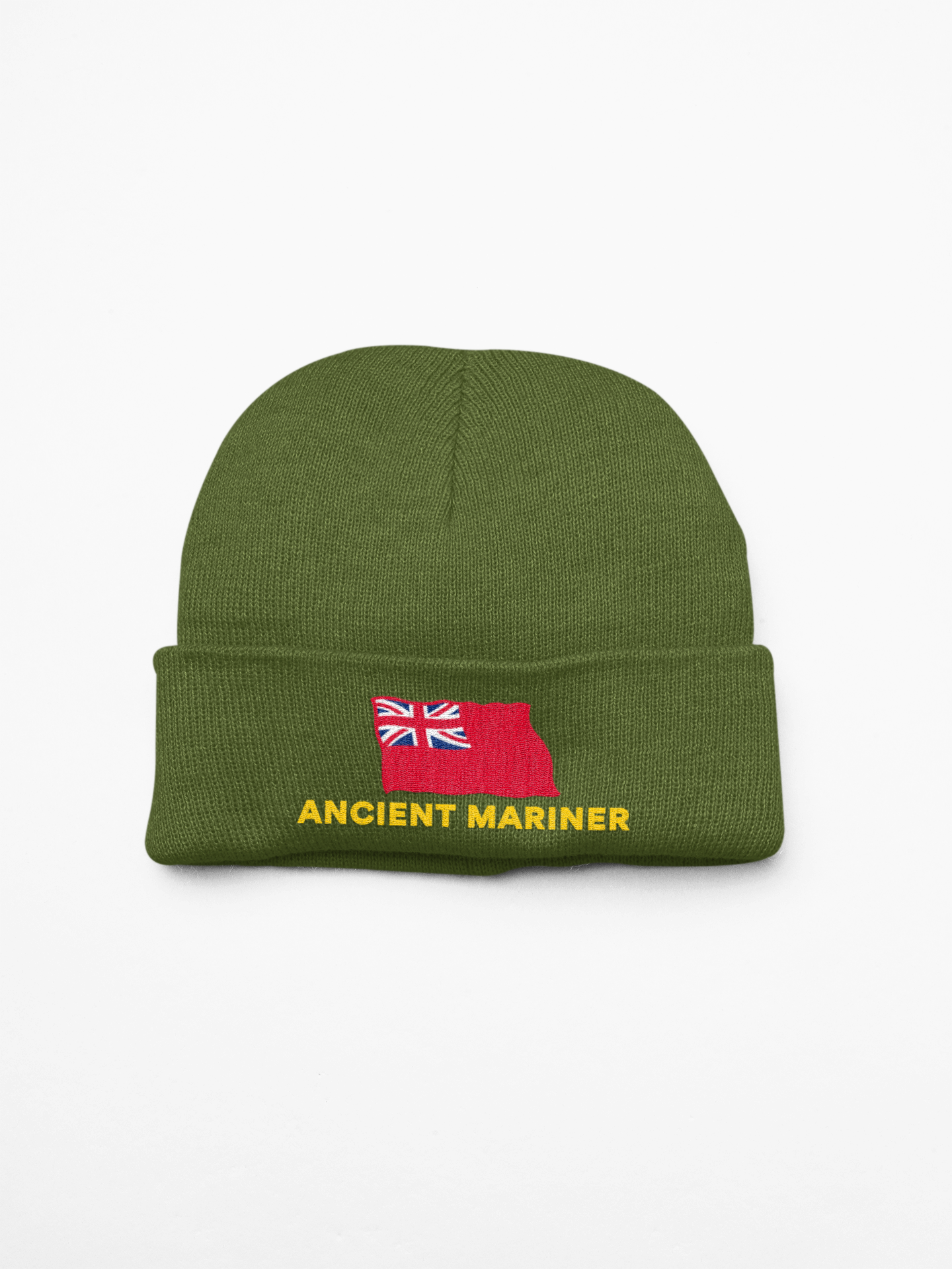 Cuffed Beanie (British Merchant Navy red ensign 'Ancient Mariner')