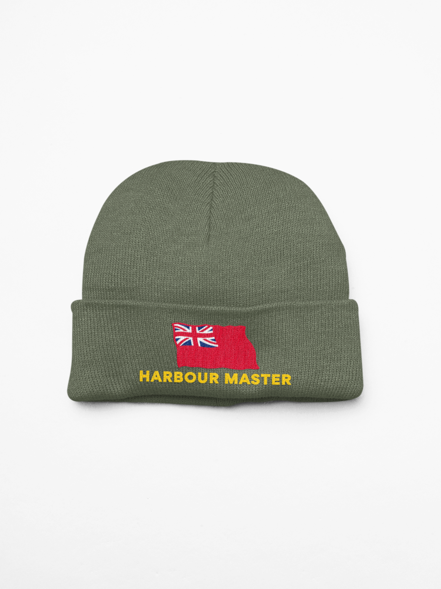 Cuffed Beanie (British Merchant Navy red ensign 'Harbour Master')