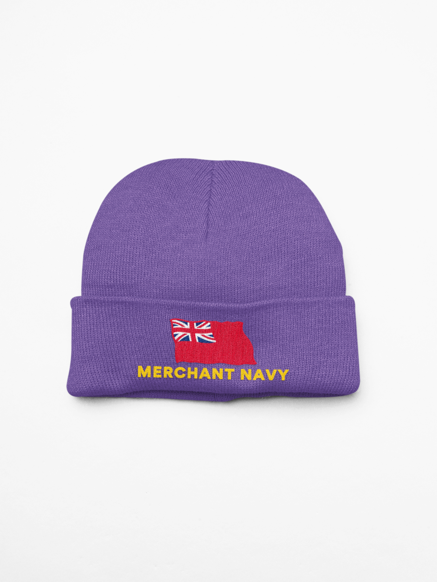 Cuffed Beanie (British Red ensign Merchant Navy)