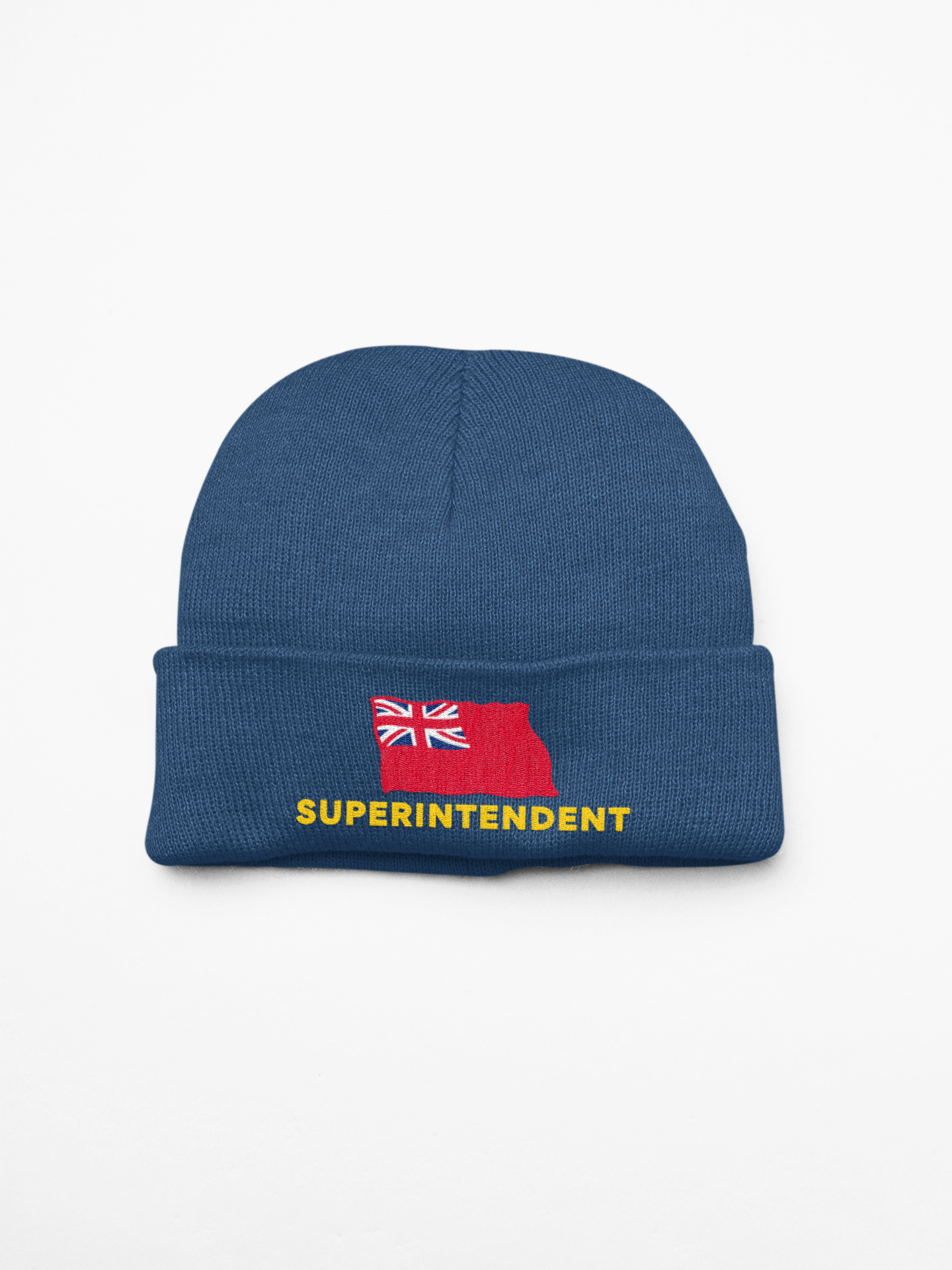 Cuffed Beanie (British Merchant Navy red ensign 'Superintendent')