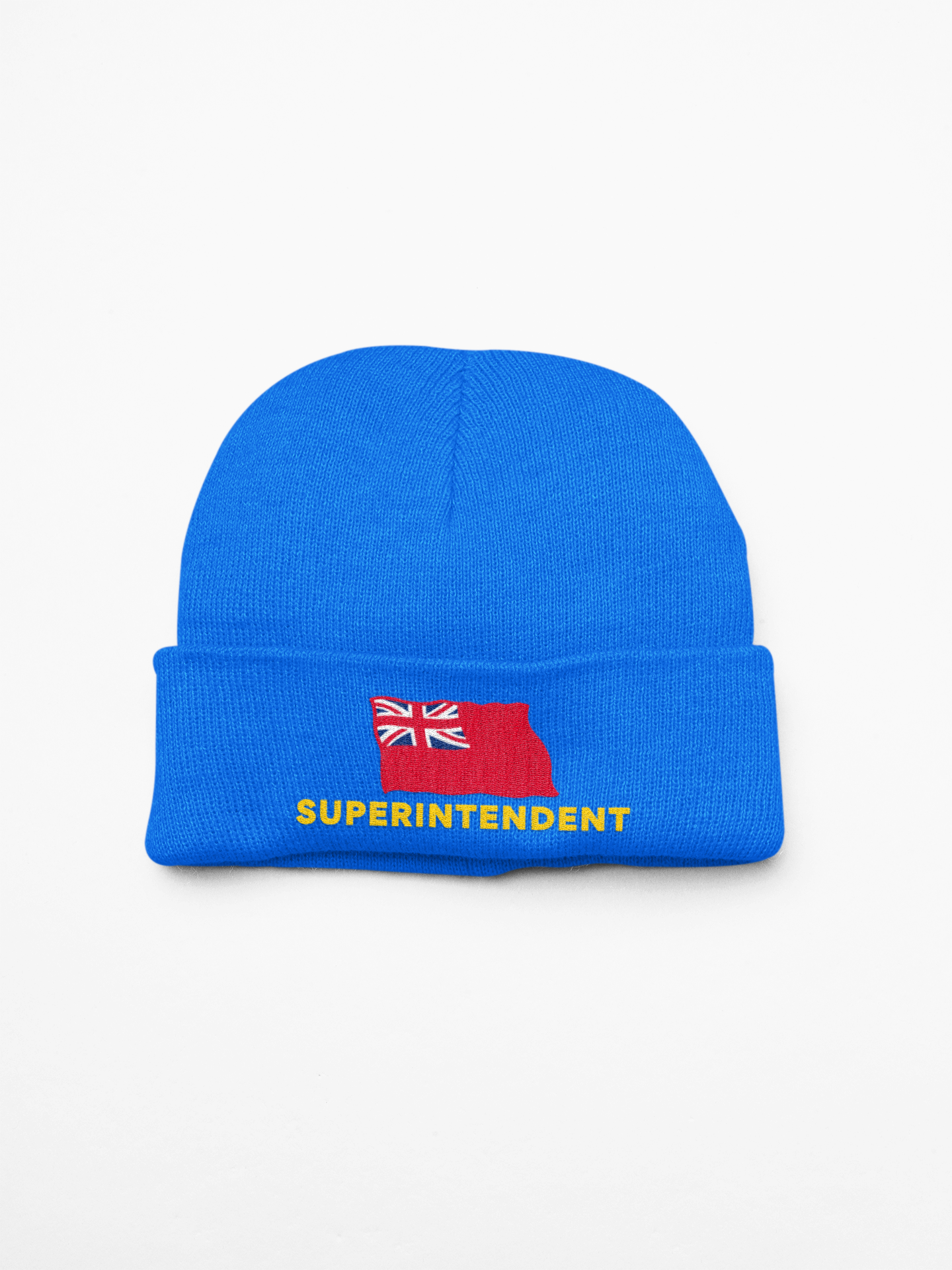 Cuffed Beanie (British Merchant Navy red ensign 'Superintendent')