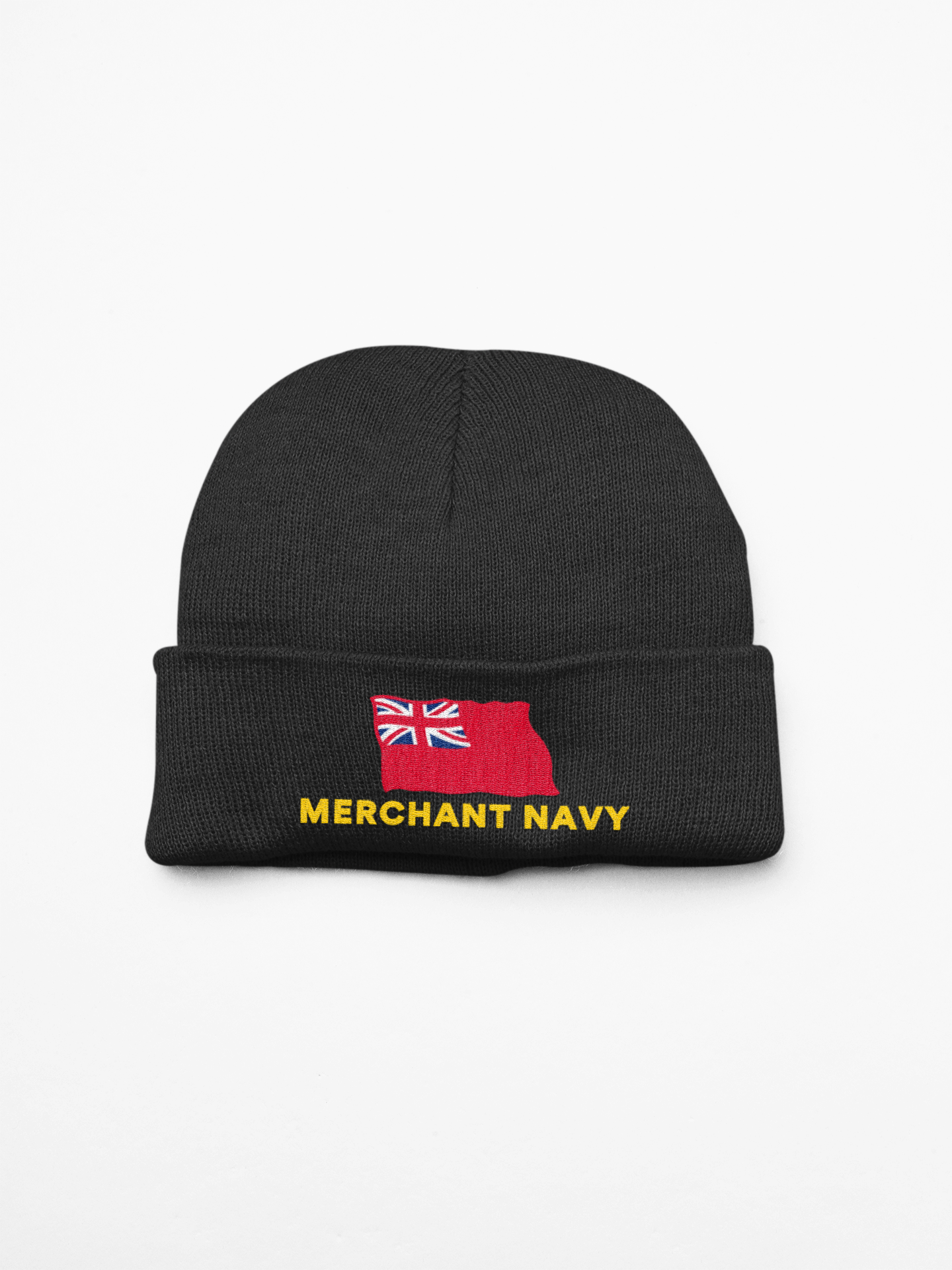 Cuffed Beanie (British Red ensign Merchant Navy)