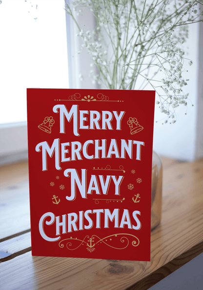 Nautical Christmas card (Merry Merchant Navy Christmas)